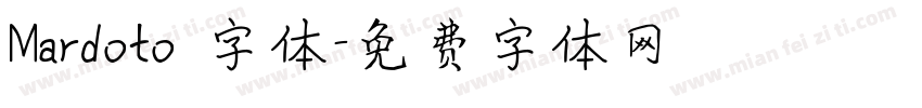 Mardoto 字体字体转换